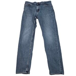 Banana Republic Rapid Movement Denim Jeans Mens 34x32 Tapered Stretch RMD Blue